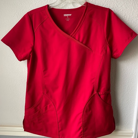Set of top and bottom Scrubstar scrub small size red color - Picture 4 of 12